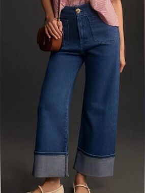 Maeve The Colette Cuffed Jeans by Anthropologie